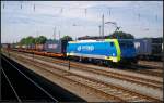 PKPC EU45-205 mit einem Container-Zug am 16.07.2013 in Magdeburg