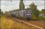 RBH 109 / 143 936 und RBH 105 am 17.09.2013 mit einem Kessel-Zug in Berlin-Karow