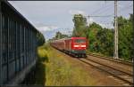 DB Regio 112 190 mit RE3 Elsterwerda am 11.08.2014 in Panketal-Rntgental