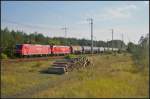 DB Schenker 145 063-4 und 145 065 mit Zacns in Berlin Wuhlheide, 18.09.2014