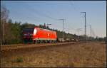 DB Schenker 185 014-8 with Rmms in Berlin Wuhlheide, 19.03.2015