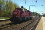 DB Schenker 261 074-9 mit 294 903 in Wustermark-Priort, 21.04.2015