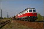 DB Schenker 232 303-8 mit Coils in Berlin Wuhlheide, 24.04.2015    Die Lok ist Eigentum von DB Schenker Rail Polska S.A.