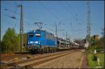 PRESS 140 008-6 / 140 845 mit Autotransport in Magdeburg Neustadt, 10.05.2015