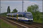 NEB VT 737 / 643 409-5 als RB27 Gesundbrunnen durch Berlin-Karow, 22.05.2015 (NVR-Nummer 95 80 0643 409-5 D-NEBB)