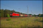 DB Cargo 145 039-4 fuhr mit einem gemischten Güterzug am 27.05.2017 durch die Berliner Wuhlheide