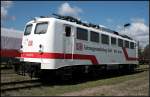 DB 110 511-3 (ex 139 134-1) verrichtet ihre Tage als Werkslok in Dessau.