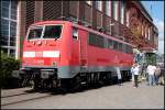 DB 111 213-5 stand als Vertreter von DB Regio beim Aw-Fest und konnte besichtigt werden (DB Regio Bayern Nürnberg, EBA 01C20A 213, 80 Jahre Werk Dessau, Dessau-Süd 12.09.2009)