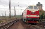 119 158-4 kommt mit dem Sonderzug aus Berlin eingefahren (Eisenbahnfest des TEV zum Weimarer Zwiebelfest, Weimar 10.10.2009)