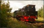 DR 94 1538 zieht Tender voraus den Sonderzug auf das Bw-Gelnde (Eigentmer Dampfbahnfreunde mittlerer Rennsteig e.V., 7. Berliner Eisenbahnfest, Bw Schneweide 12.09.2010)