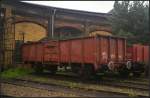 DR 40 50 941 347-8 Schlackewagen in Berlin-Schneweide, 20.09.2014
<br><br>
Beim 11. Berliner Eisenbahnfest stand der Wagen vor dem Lokschuppen. Beheimatet war der Wagen im ehemaligen Betriebswerk Berlin-Pankow.