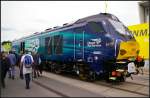 Auf der InnoTrans 2014 in Berlin war die von Beacon Rail angemietete 68001 auf dem Freigelnde zu sehen.