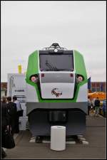 Mockup der Vossloh EURO Dual auf der InnoTrans 2014 in Berlin.