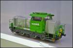 Model of Vossloh G6 diesel shunting locomotive.