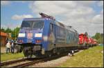 DB Schenker 152 138-4  AlbatrosExpress/Intermodal  in Magdeburg Neustadt, 10.05.2015.