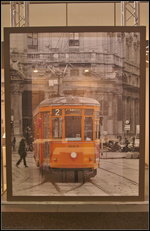 Bild im Bild: Beim abgehen der Messestände bei der InnoTrans 2016 in Berlin war mir dieses Bild des Tz 1863 auf der Linie 2 Piazza Bausan aufgefallen.