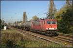 DB Schenker 155 270-2 mit einem Kesselzug (gesehen Berlin Karow 30.09.2011)    - Update: ++ 30.10.2014 Fa.