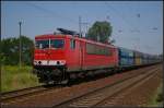 DB Schenker 155 267 mit Kohle am 27.07.2012 in Berlin Wuhlheide    Update: Verschrottet in Opladen 16.03.2015