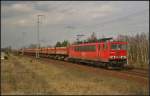 DB Schenker 155 070-6 am 17.04.2013 mit Fans-Wagen in der Berliner Wuhlheide    Upgrade: 08/2013 mit unbekanntem Standort z; 05/2015 in Rostock-Seehafen z; ++ 07.09.2015 in Opladen