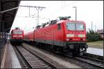 DB 143 889-4 und DB 143 007-3 pausieren bis es wieder auf die Strecke geht (Cottbus 28.12.2009 - Update: 143 007 in Braunschweig abgestellt, berfhrt zu Fa.