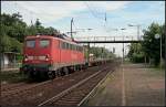 DB Schenker 140 169-4 mit gemischtem Gterzug Richtung Wustermark (gesehen Wustermark-Priort 10.06.2010    ++ 13.11.2019 bei Bender, Opladen