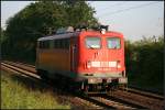 DB Schenker 140 440-9 in der Morgensonne Richtung Lehrte (gesehen Lehrte-Ahlten b.