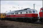 EWR 232 154-5 auf einem Seitengleis im Rbf (ex 132 154-6, Cottbus 28.12.2009 - Update: Im AW Cottbus z)