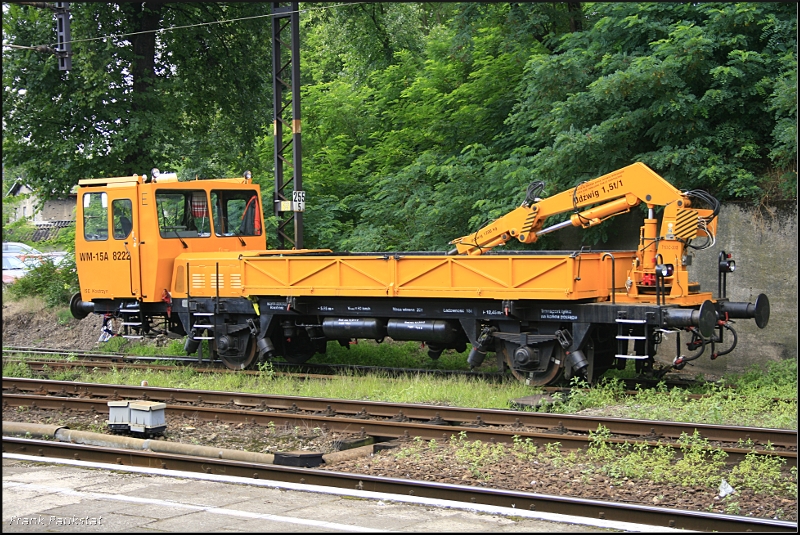 WM-15A 8222 kommt zum unteren Bw (Kostrzyn, 06.08.2009)